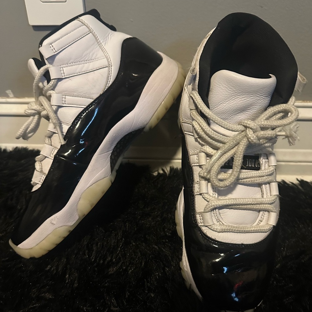 Jordan Black and White High-Top Sneakers